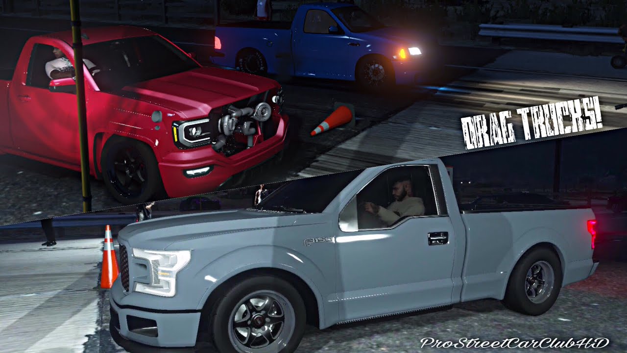 (PC) GTA FiveM: HIGHWAY DRAG RACING!| 1000HP Street Trucks & Cars! TT 5.0 F150/ Stock Tesla Plaid!!