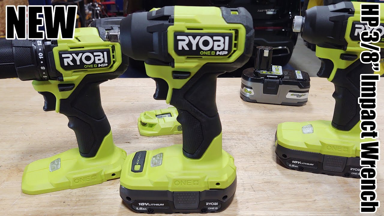 RYOBI 18V ONE+ HP Compact Brushless 4-Mode 3/8” Impact Wrench  Review  Model PSBIW01B