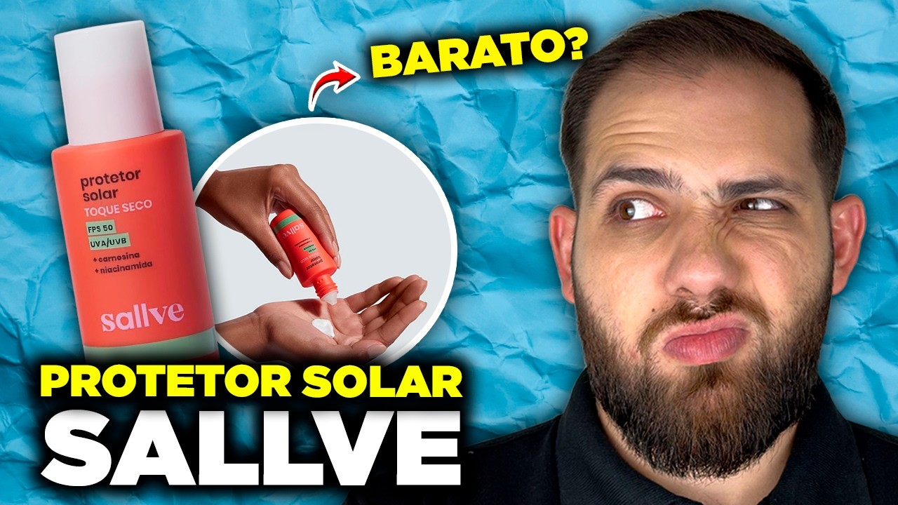 Testei o Protetor Solar Facial Sallve Toque Seco | Vale a Pena?