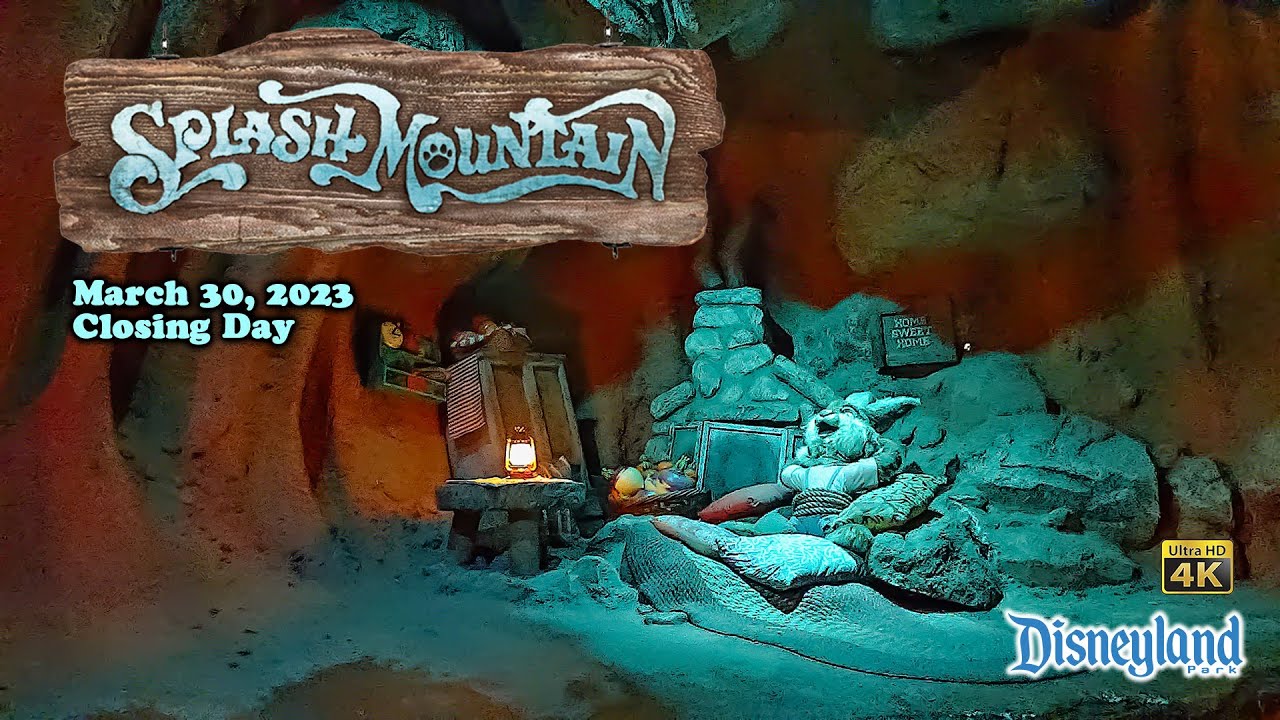 Splash Mountain Last Day On Ride Low Light 4K POV with Queue Disneyland 2023 05 30