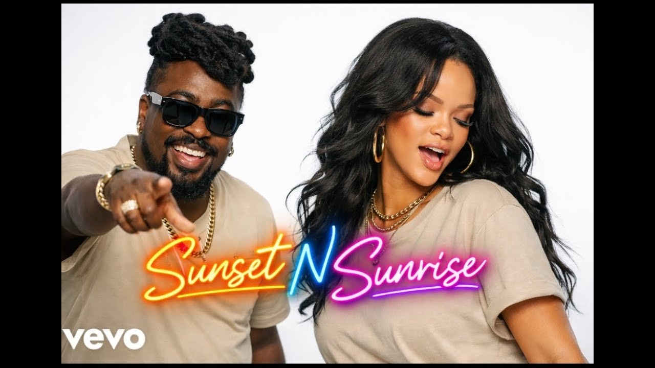 Beenie Man x Rihanna - Sunset N Sunrise  (Sweet Dancehall -pop fusion lyrics video)