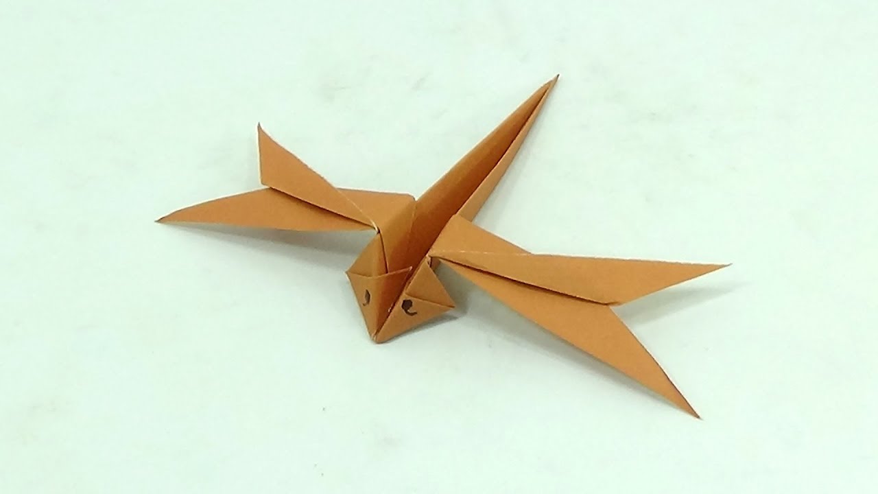 How To Make An Origami Dragonfly | Easy Paper Dragonfly | DIY Dragonfly Tutorial Step By Step