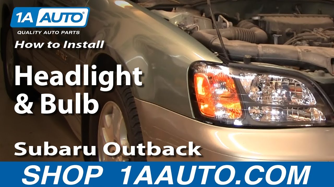 How to Replace Headlight 00-04 Subaru Outback