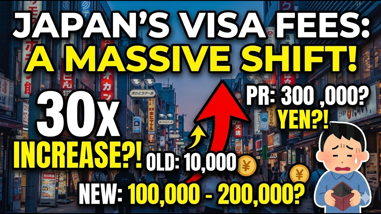 Japan's Visa Fee Hike: 300,000 Yen for PR? The 40-Year Overhaul Explained