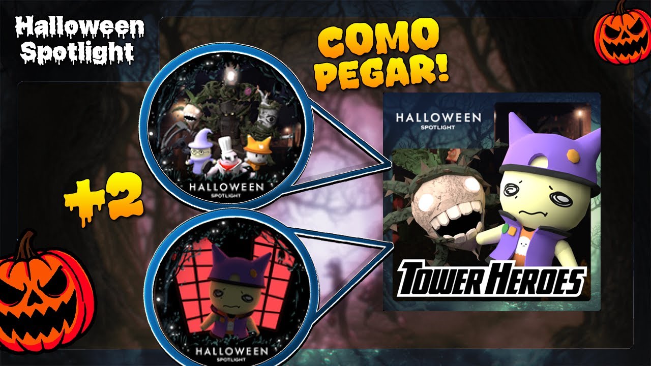 Badge Runa e Key Tower Heroes halloween spotlight Roblox