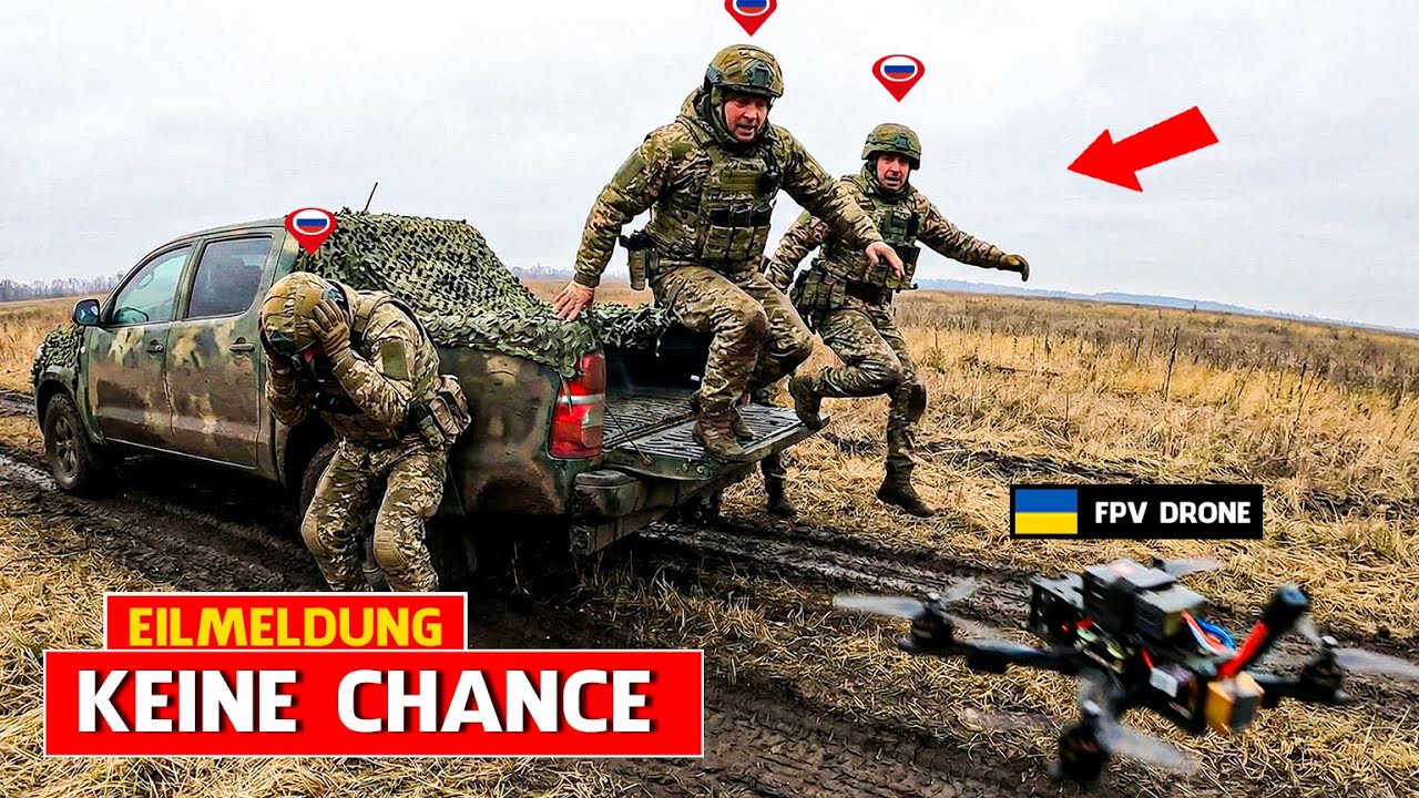 Ukrainische FPV-Drohnen entdeckten russische Infanterie – dann passierte DAS
