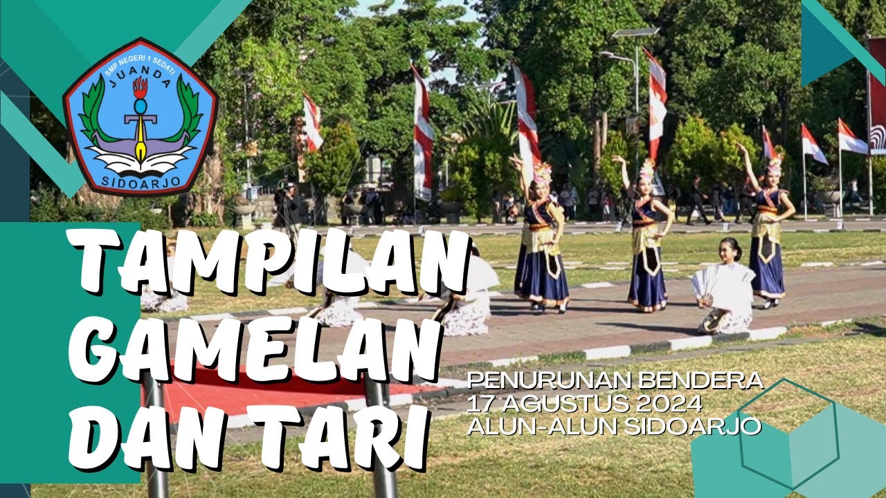 Tampilan Gamelan dan Tari Penurunan Bendera 17 Agustus 2024