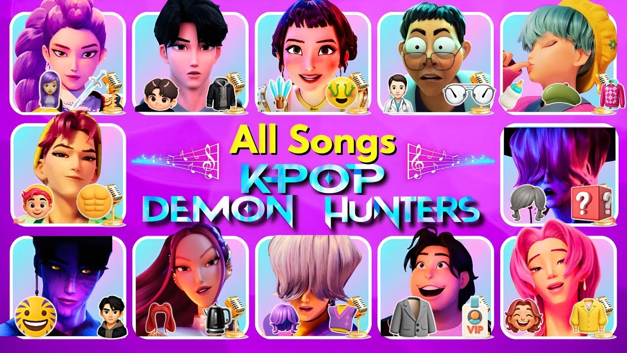 🔥УГАДАЙТЕ ОХОТНИКОВ НА ДЕМОНОВ K-POP 2025 ГОДА ГОЛОСОМ И ЭМОДЖИ! 🎤😈 (Ультимативный челлендж по пе...