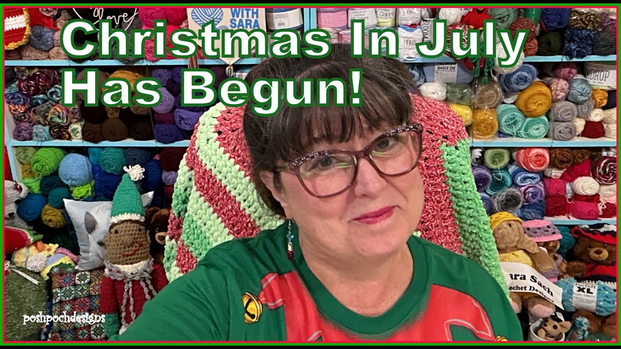 COFFEE AND CROCHET LIVE PODCAST - July 8, 2025 - Christmas In July Has Begun! #christmasinjuly