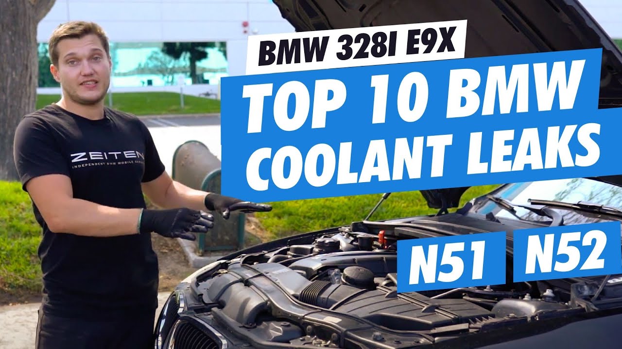 ТОП-10 утечек охлаждающей жидкости BMW N51/N52 на BMW 328i E9x