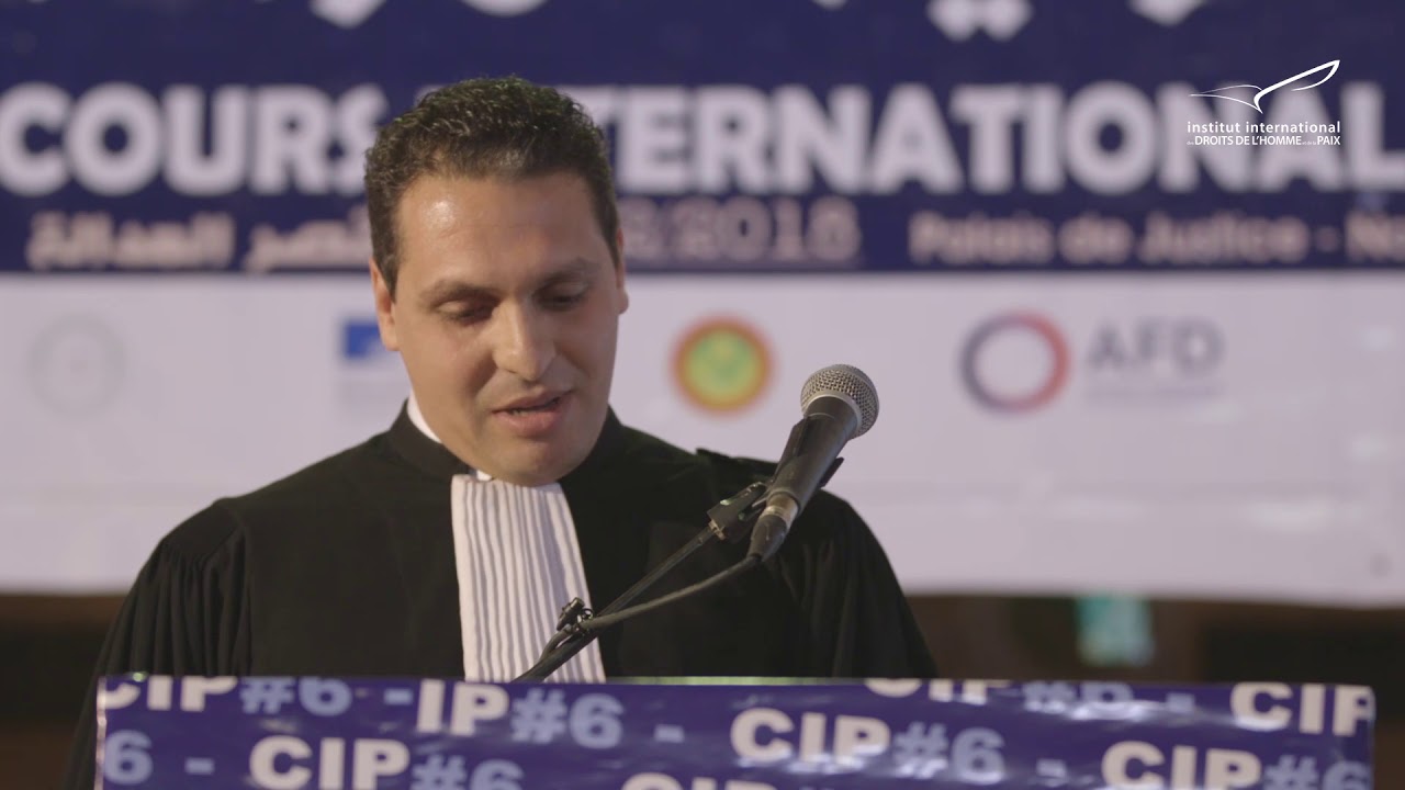 6e Concours international de plaidoiries pour les droits de l'Homme - Me Amirouche Bakouri