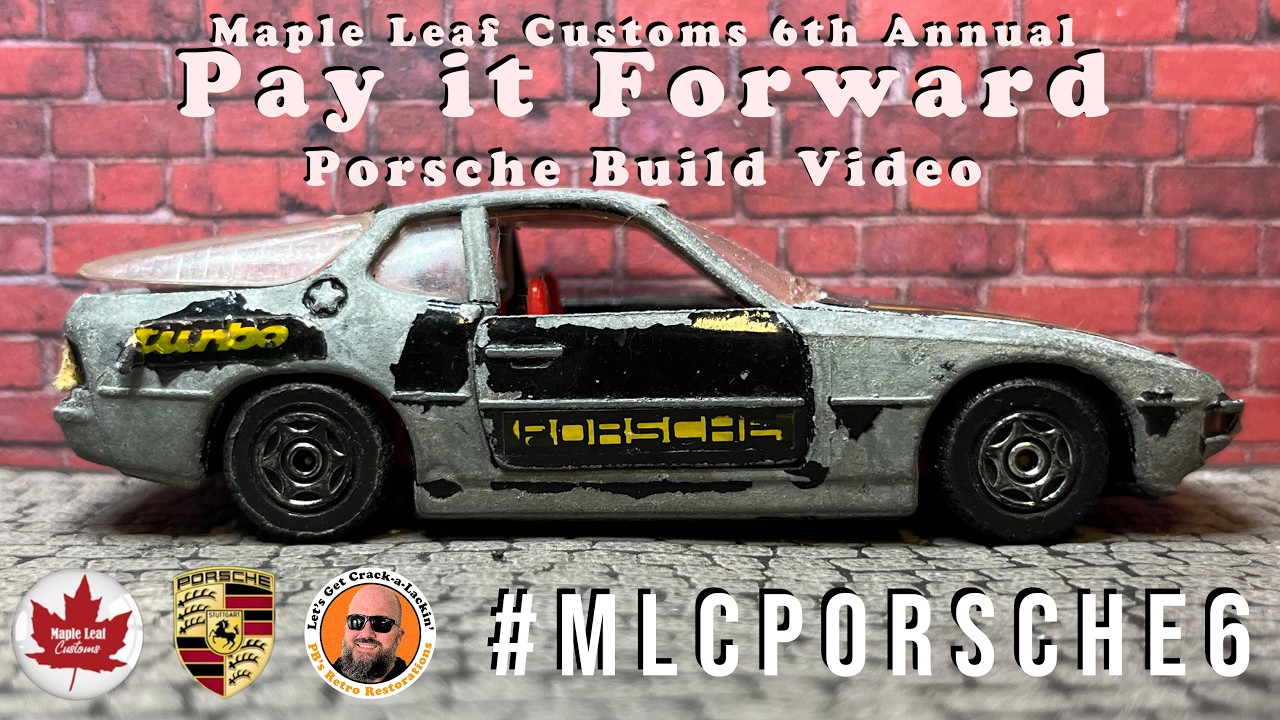 Corgi Porsche 924 Custom Build for Maple Leaf Customs 6th Annual Pay it Forward Event #mlcporsche6