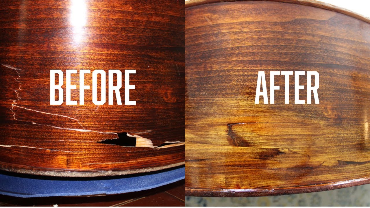 Repairing Major Impact Trauma on a 5-String Shen Bass