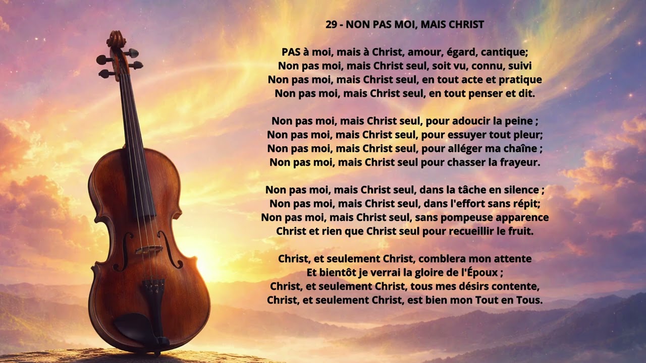 POÉMES 🎵 - 29 NON PAS MOI, MAIS CHRIST (remix 4)