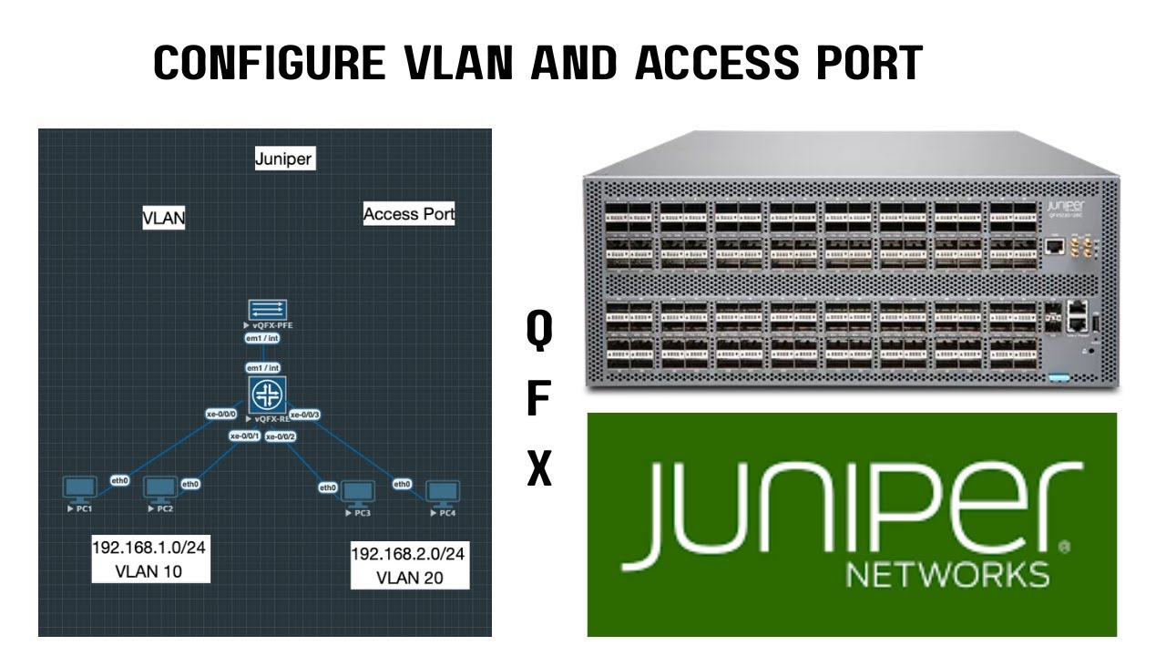 2.How to configure VLAN and Access port in Juniper ? | QFX switches | under 7 mins!