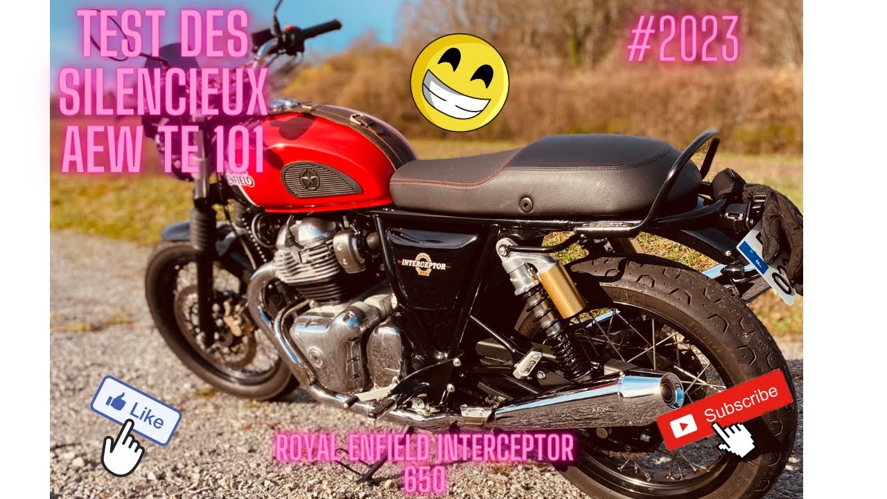 TEST DE MES SIENCIEUX AEW te 101 , ROYAL ENFIELD INTERCEPTOR 650