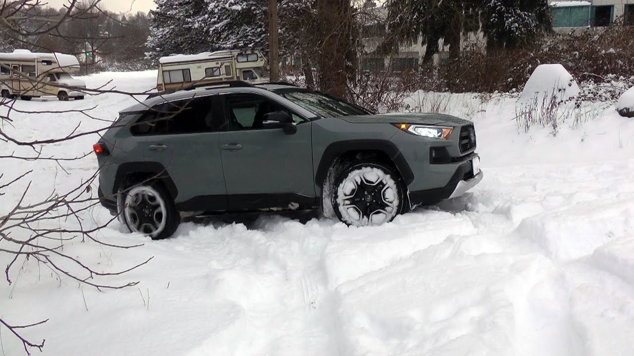 Toyota RAV4 Adventure: AWD Dynamic Torque Vectoring Snow Test. Mud & Sand And Rock & Dirt Demo.