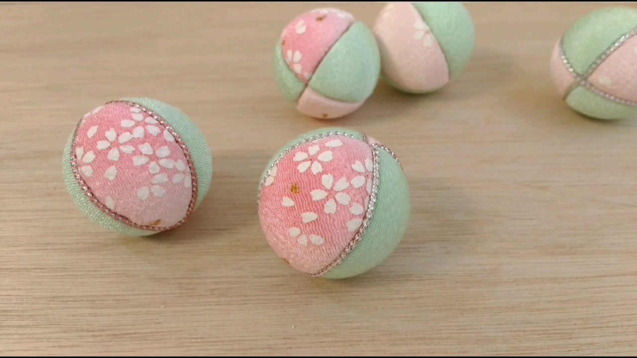 【簡単】木目込みまりの作り方【手まり】吊るし飾り＊Handmade balls(Temari).craft.DIY