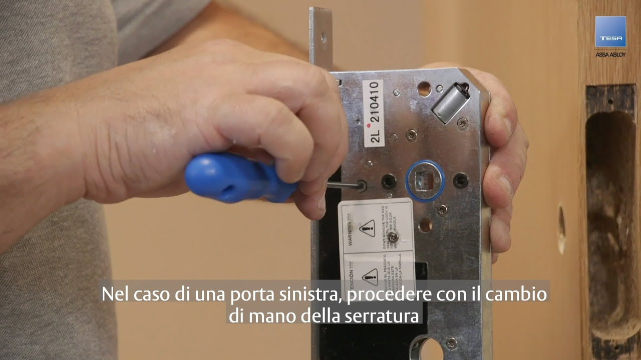 Come installare la serratura elettronica i-minimal TESA Hotel