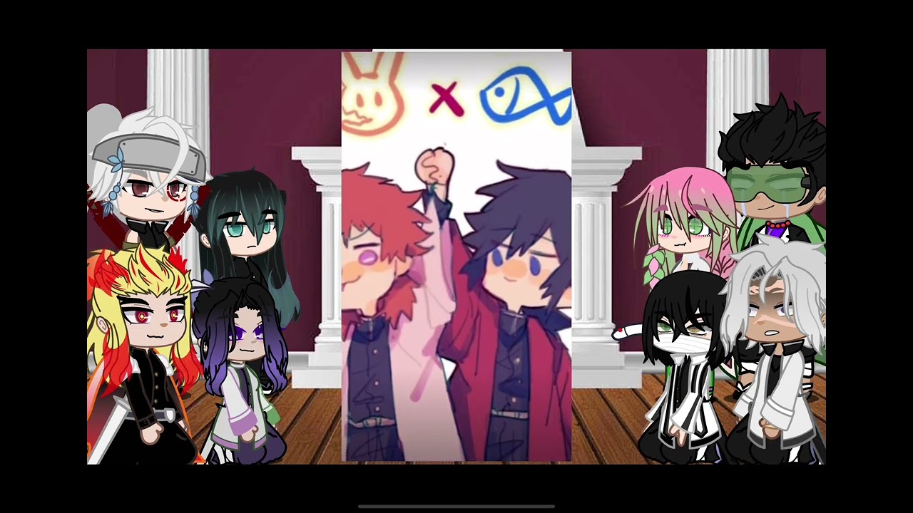 Hashiras react to Giyuu Tomioka (ANGST) || READ DESC PLS || Gacha Club || ~ An0n0mys ~ || KNY ||