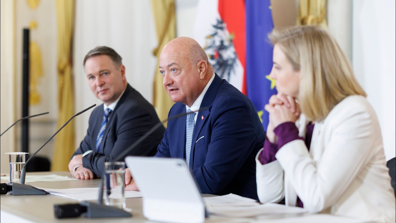 Pressekonferenz Maßnahmen zur Senkung der Stromkosten in Österreich