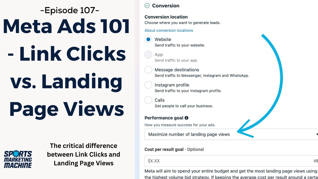 Episode 107 - Meta Ads 101 - Link Clicks vs. Landing Page Views