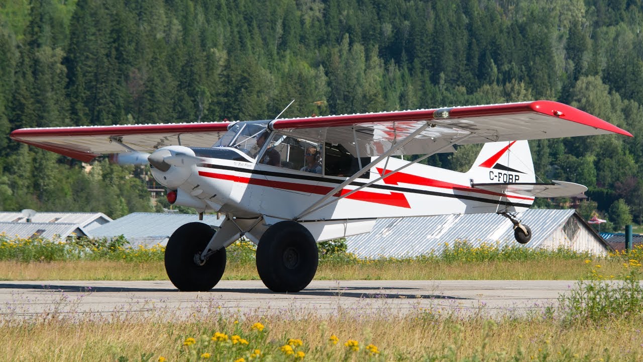 Piper PA-18 Super Cub Replica Approach & Landing