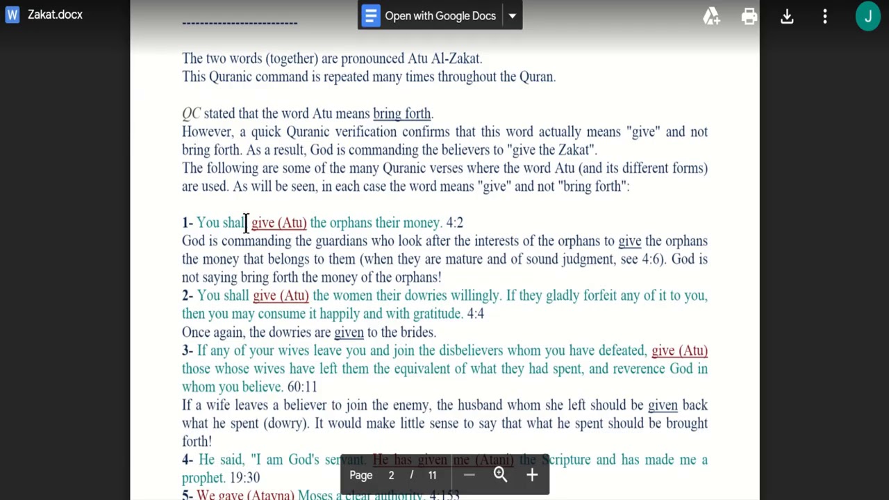 Response Video: The Concept of Zakat