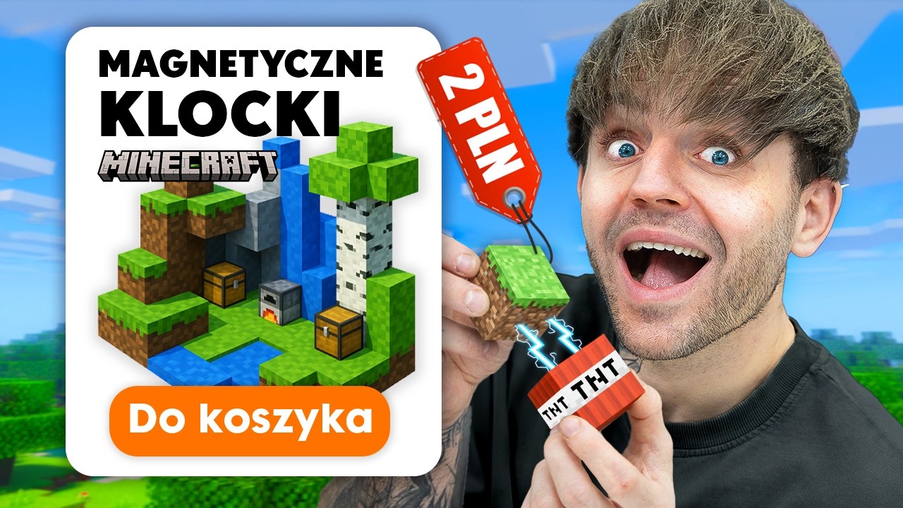 Kupiłem GENIALNE GADŻETY z Reklam!  *magnetyczne klocki minecraft*