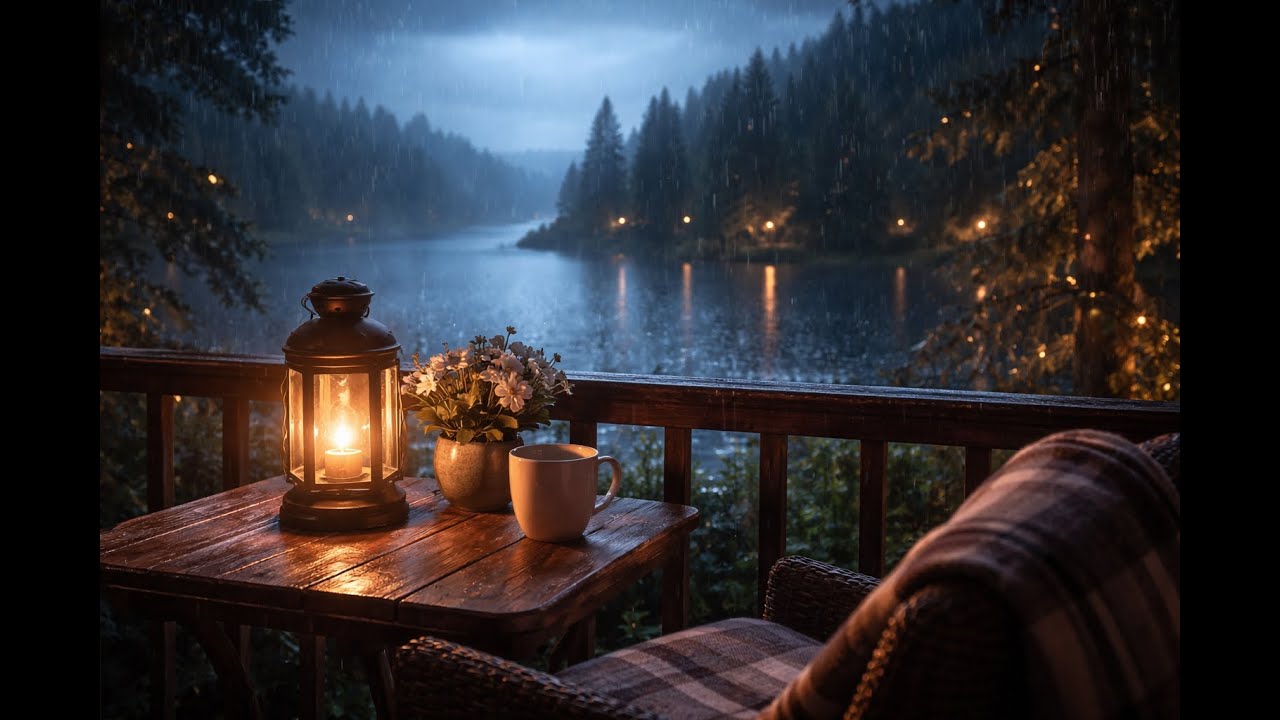1 Hour Gentle Piano & Rain for Senior Sleep  Relaxing Music for Elderly & Care Homes