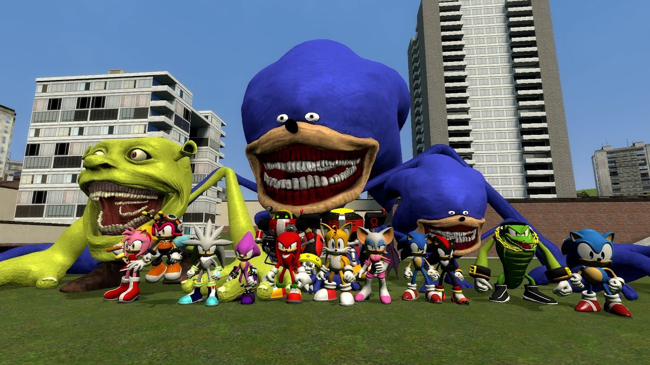 Who Is the Strongest In All The Sonic Tapes Family (Shin Sonic Family) in Garry's Mod