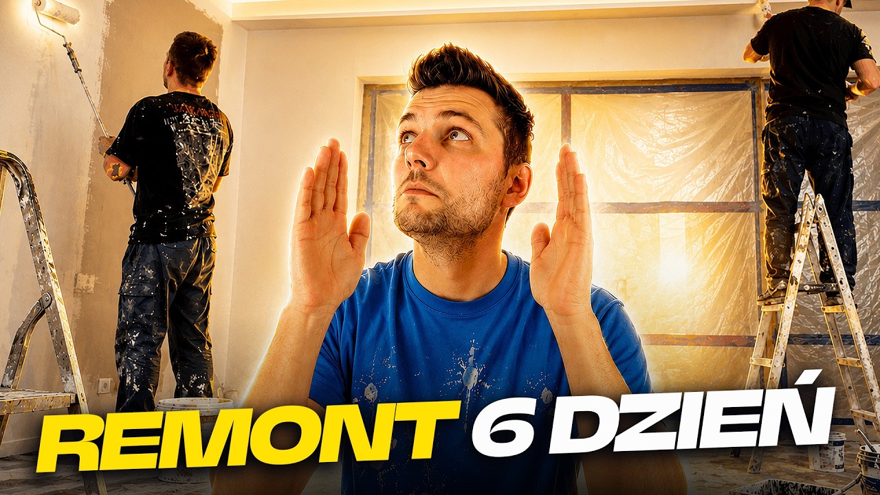 MALOWANIE GRUNTEM, UKŁADANIE PŁYTEK, SZLIFOWANIE GŁADZI | REMONT MIESZKANIA DZIEŃ 6
