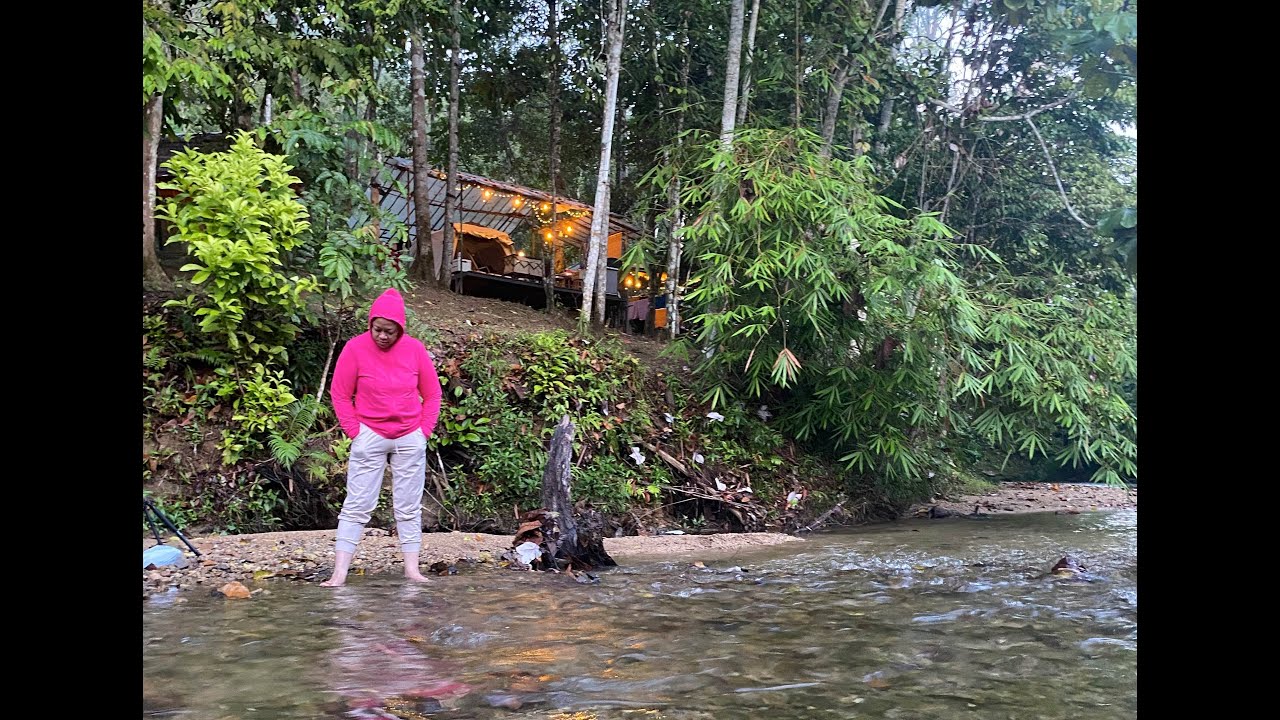 Camping at Rening Valley Campsite| Relaxing sound of nature and river at Batang Kali, Malaysia