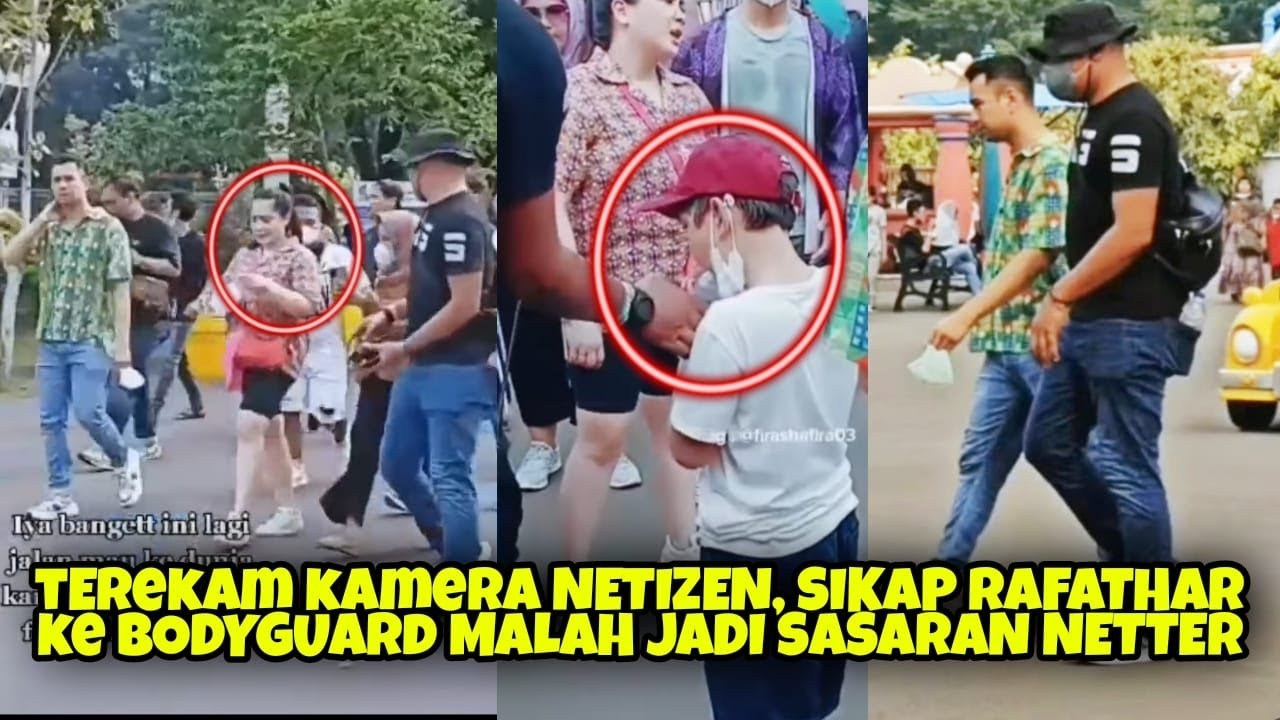MASING² diJAGA KETAT BODYGUARD, RAFATHAR MALAH TERSOROT KAMERA NETIZEN SEDANG LAKUKAN ini.. GOODJOB!