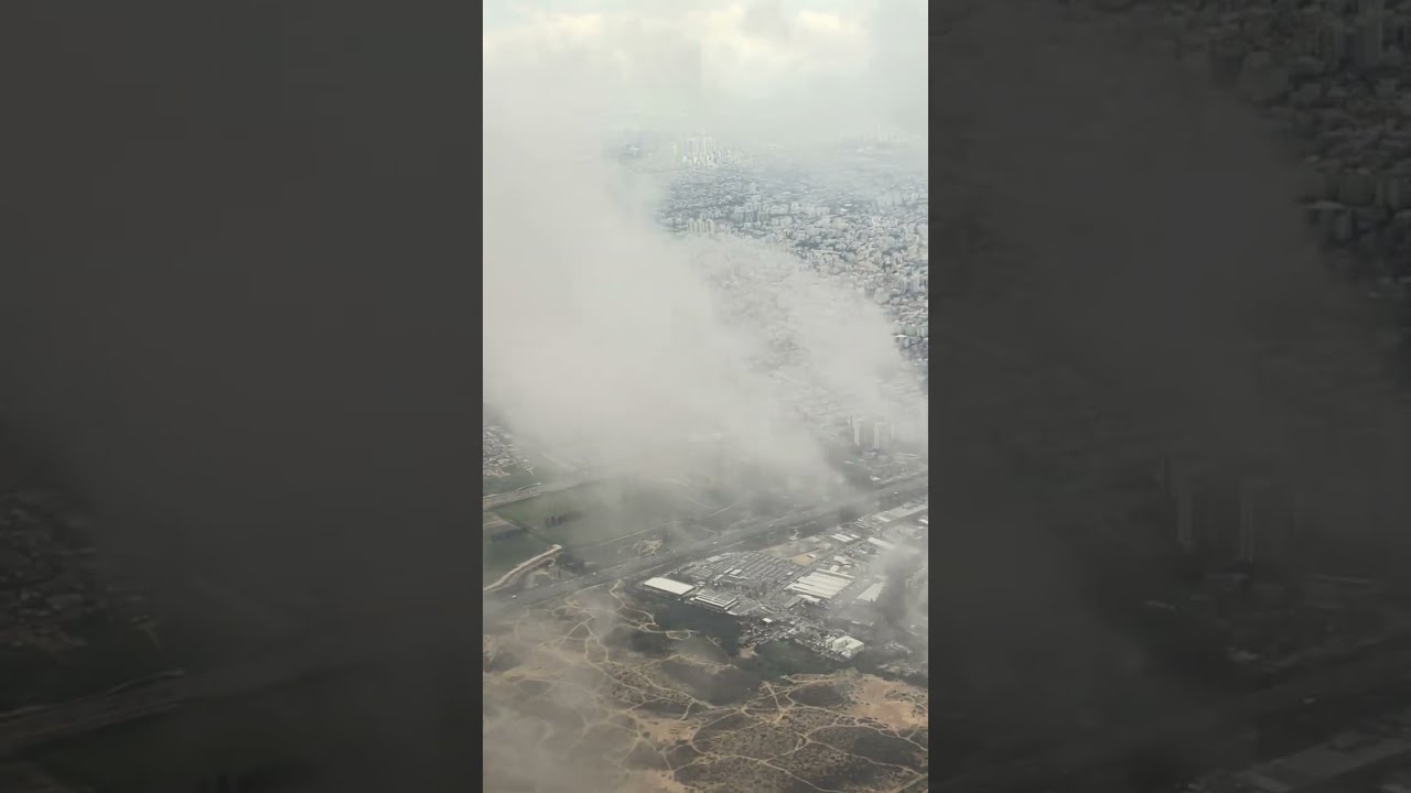 Взлёт над Тель-Авивом ✈️☁️ Takeoff Over Tel Aviv ✈️☁️ 😀