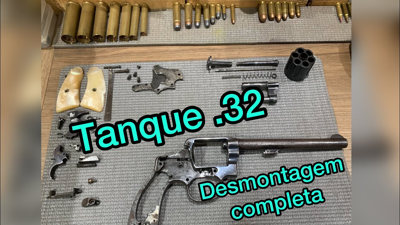 Tanque .32, desmontagem completa, limpeza e montagem com lubrificação.