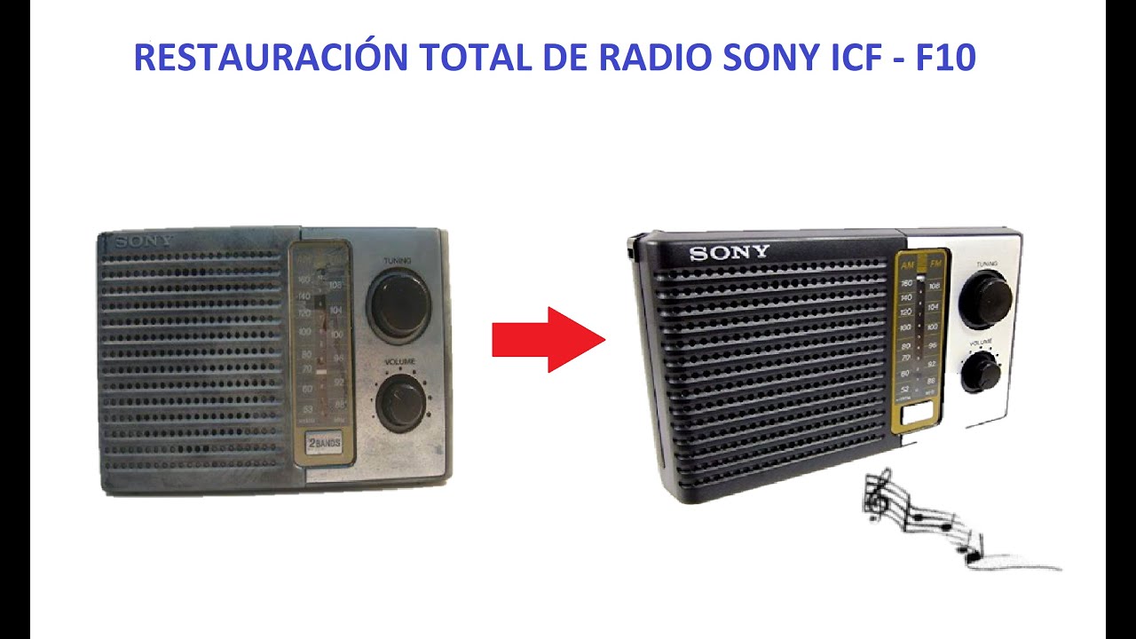 RESTAURACIÓN Y REPARACIÓN DE RADIO SONY ICF - F10