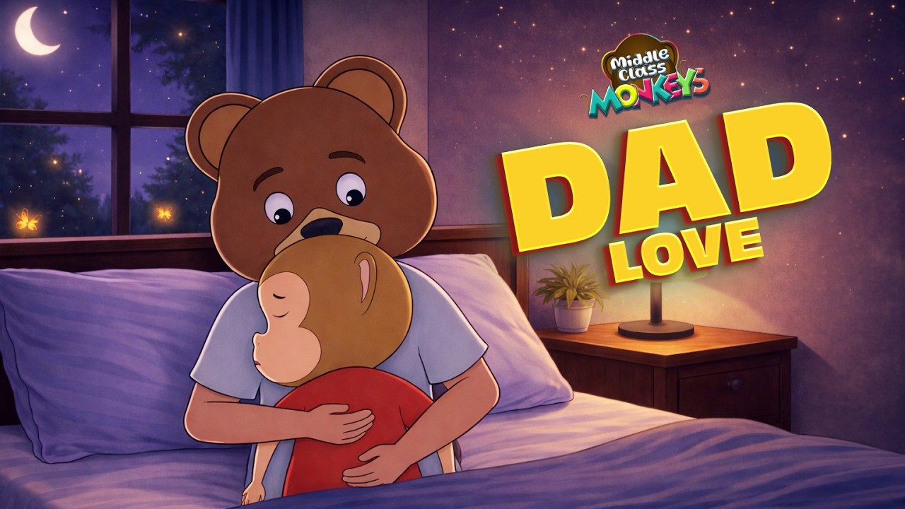 Filmymoji || Middle Class Monkeys || Dad Love Funny Animated Kids Story || Cartoon Series