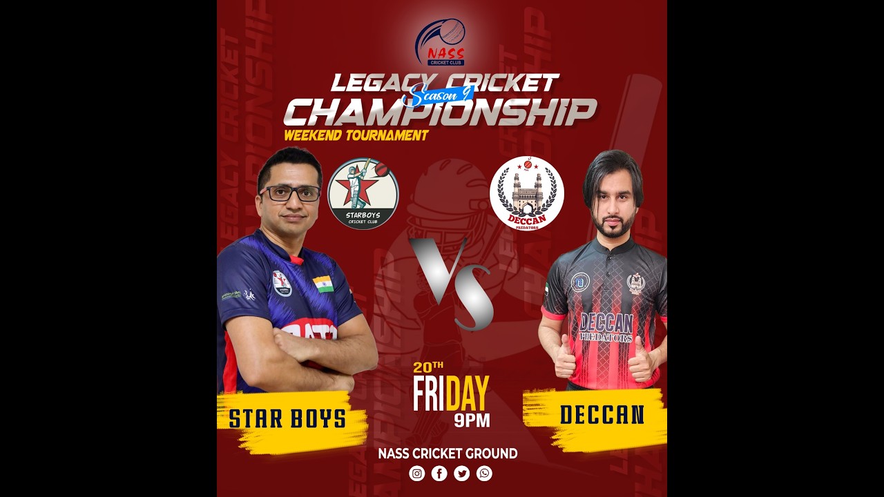STARBOYS CHALLENGERS CC vs DECCAN PREDATORS