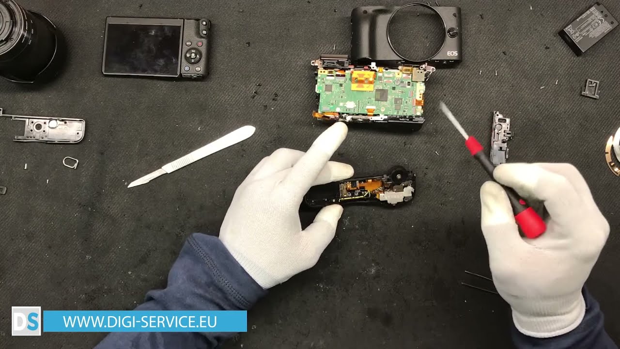 How to repair Canon camera EOS M6 - defective focus button