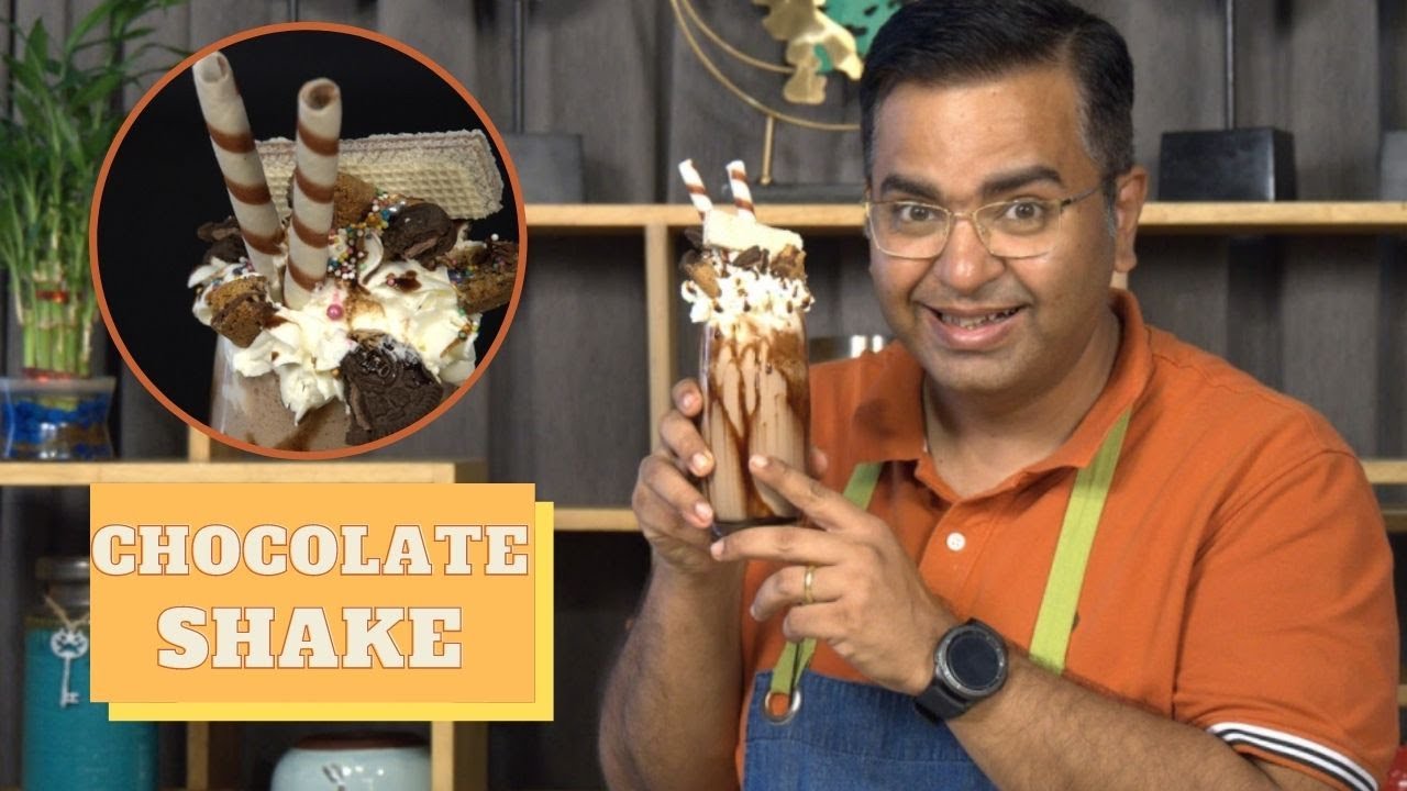 Chocolate shake कैफ़े स्टाइल चॉकलेट मिल्कशेक | Easy drinks recipes | Chef ajay chopra