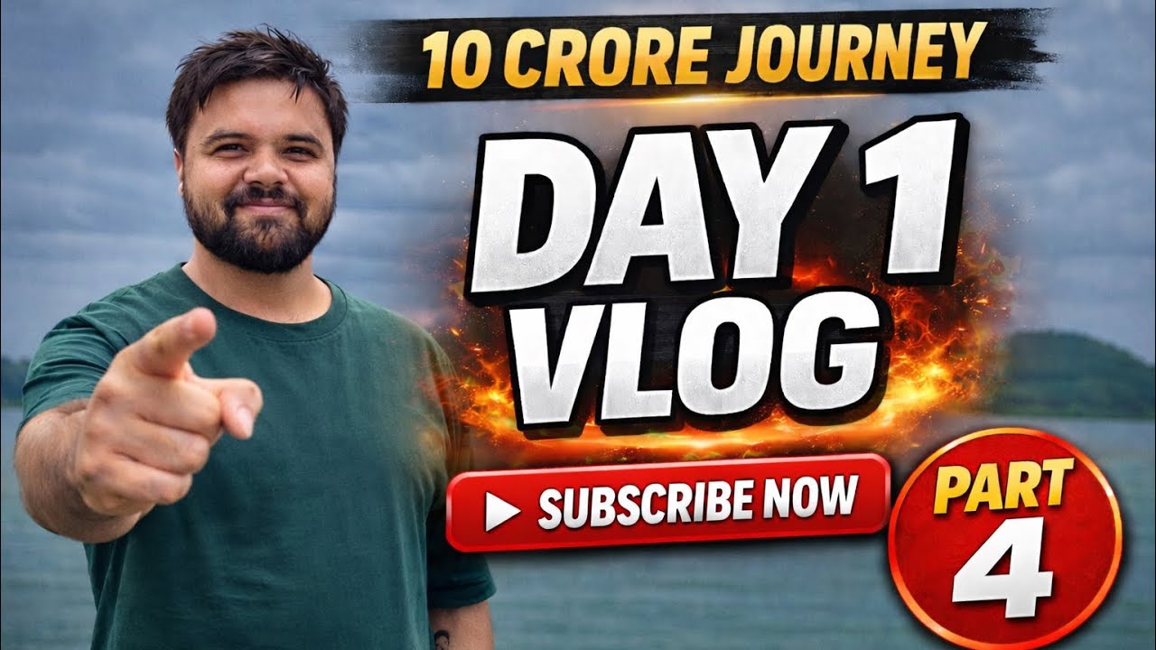 Day 1 Part 4 | Aaj Asli Reality Samne Aayi 😔 | 10 Crore Subscribers Journey Vlog