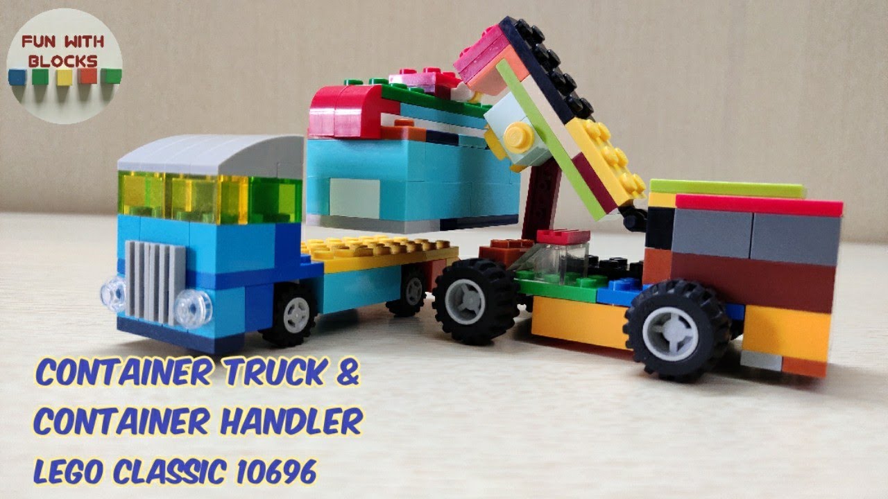 Lego Classic 10696 Container Truck and Container Handler Building Instructions