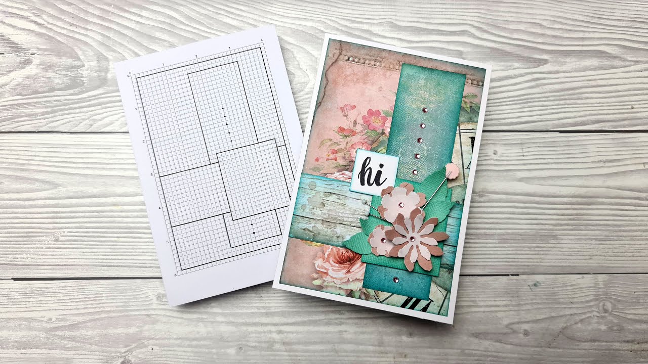Card Making Inspiration Sketch Layout 1