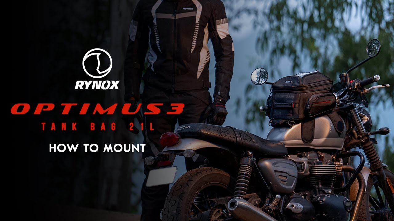 Rynox Optimus 3 Tank Bag 21L: How to Mount
