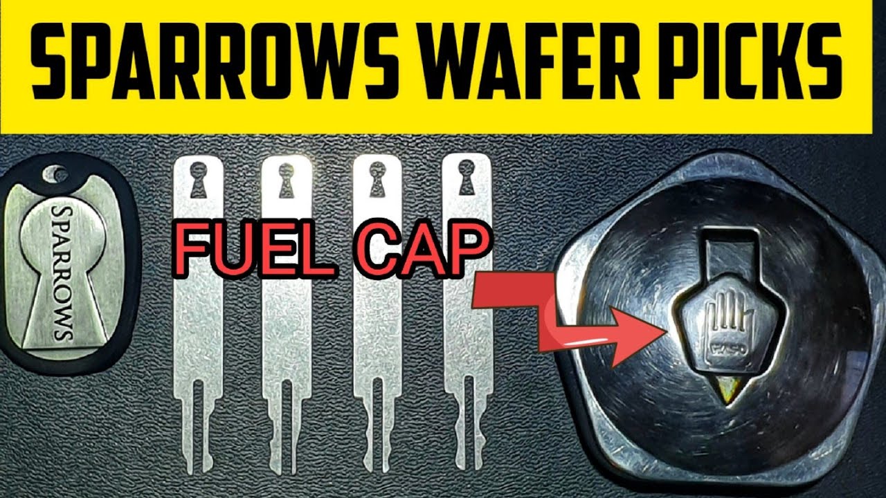 [21] Sparrows Wafer Lock Picks | Wafer Jiggler Keys VS Fuel Cap