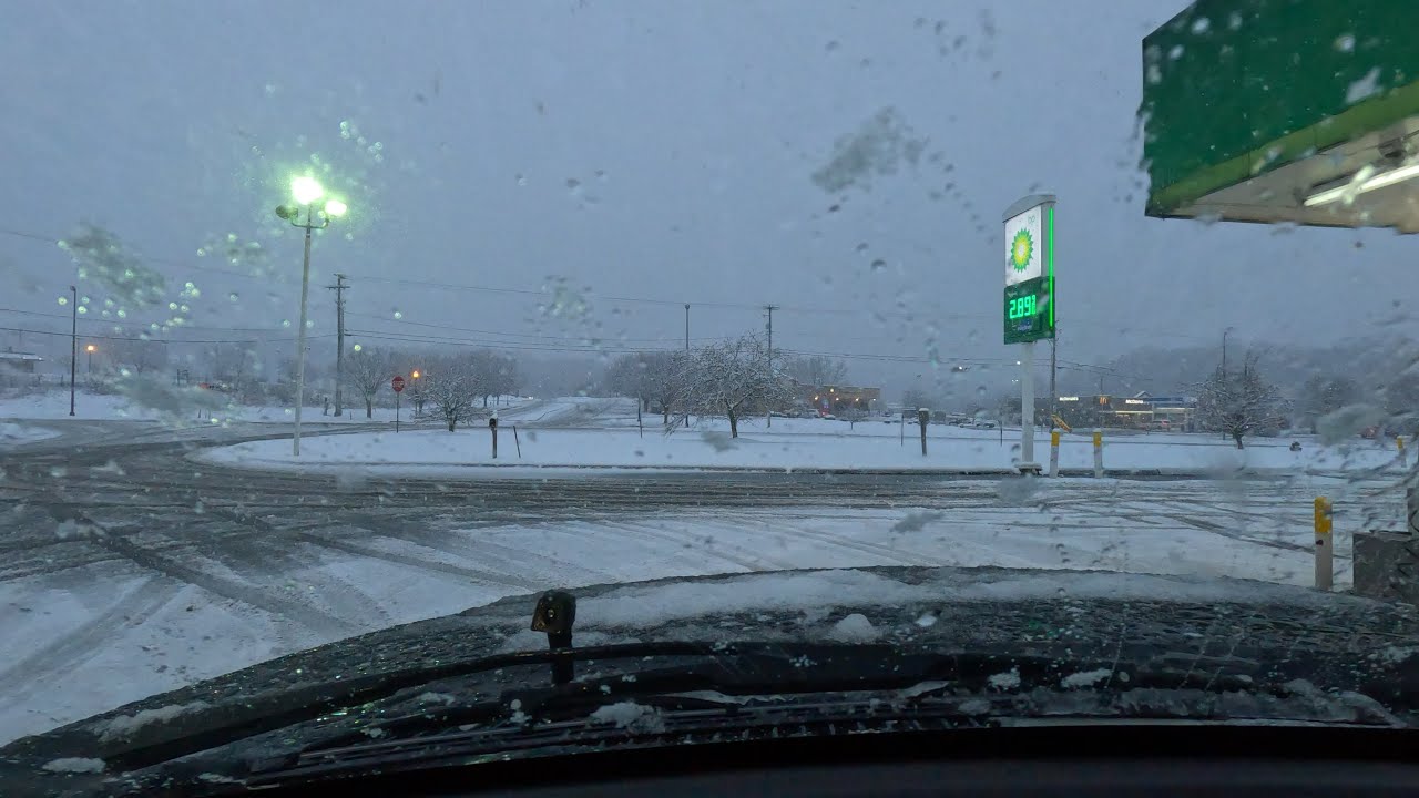 HEAVY FALLING SNOW IN TENNESSEE  01-15-2024  4K | Touring GoPro Hero 11