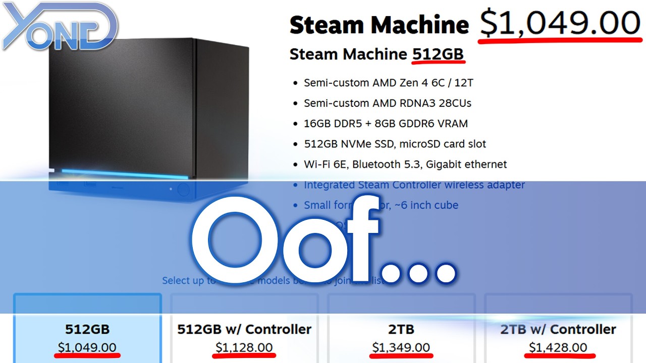 Насчет цен на Steam Machine...