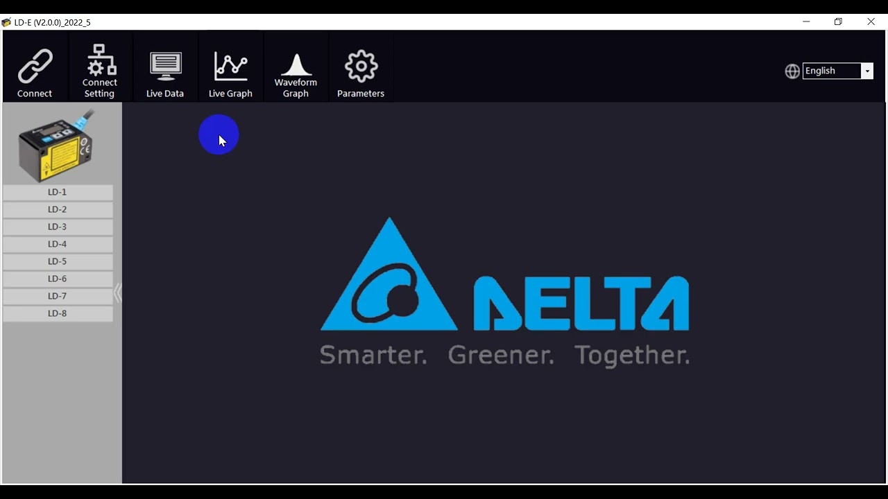 Delta Laser Sensor LD-E and Software Setting