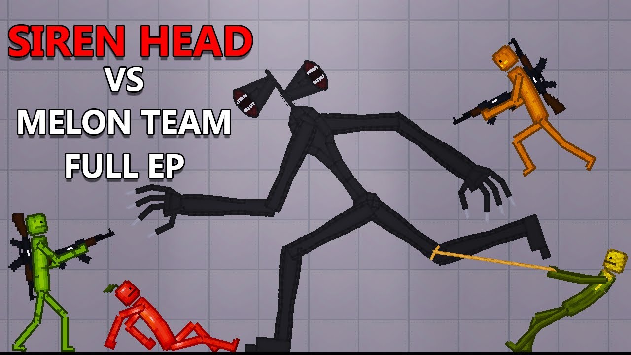 SIREN HEAD против Melon Playground (полный выпуск) - Тревор Хендерсон - People Playground